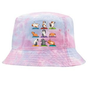 Guinea Pig Yoga Position Workout Gift Tie-Dyed Bucket Hat