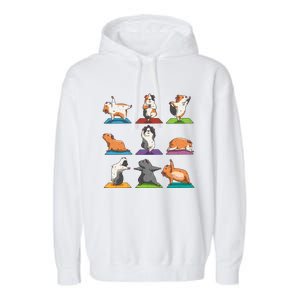 Guinea Pig Yoga Position Workout Gift Garment-Dyed Fleece Hoodie