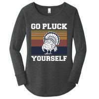 Go Pluck Yourself Pun For A Turkey Cook Lover Women's Perfect Tri Tunic Long Sleeve Shirt