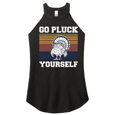 Go Pluck Yourself Pun For A Turkey Cook Lover Women’s Perfect Tri Rocker Tank