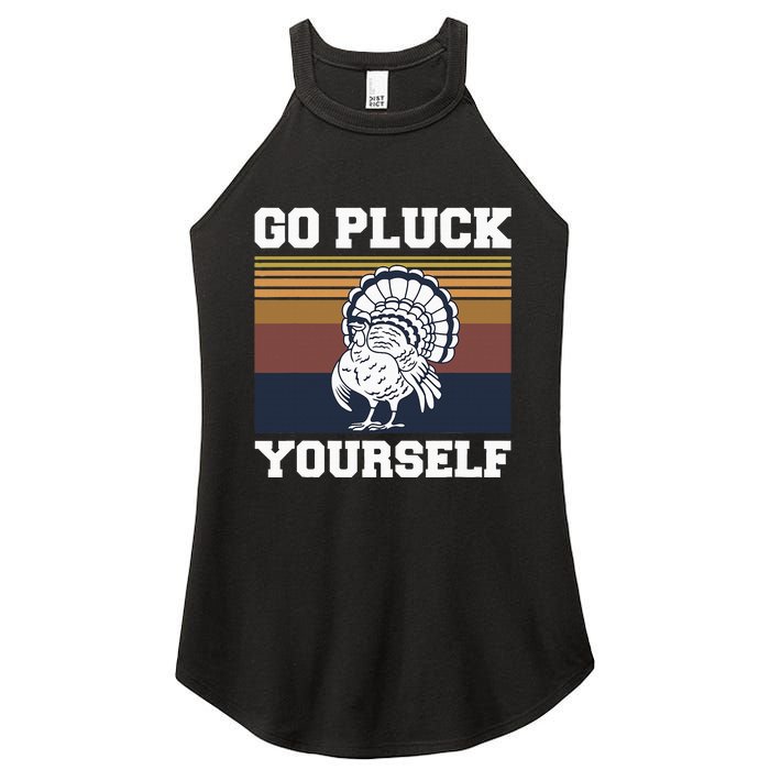 Go Pluck Yourself Pun For A Turkey Cook Lover Women’s Perfect Tri Rocker Tank