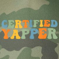 Groovy Professional Yapper Funny Joke For Certified Yapper Legacy Tie Dye Trucker Hat