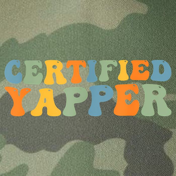Groovy Professional Yapper Funny Joke For Certified Yapper Legacy Tie Dye Trucker Hat