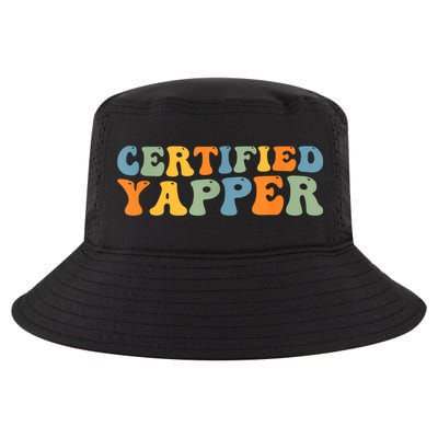 Groovy Professional Yapper Funny Joke For Certified Yapper Cool Comfort Performance Bucket Hat