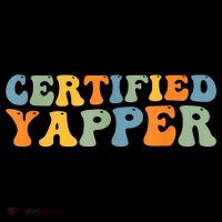 Groovy Professional Yapper Funny Joke For Certified Yapper Tall T-Shirt