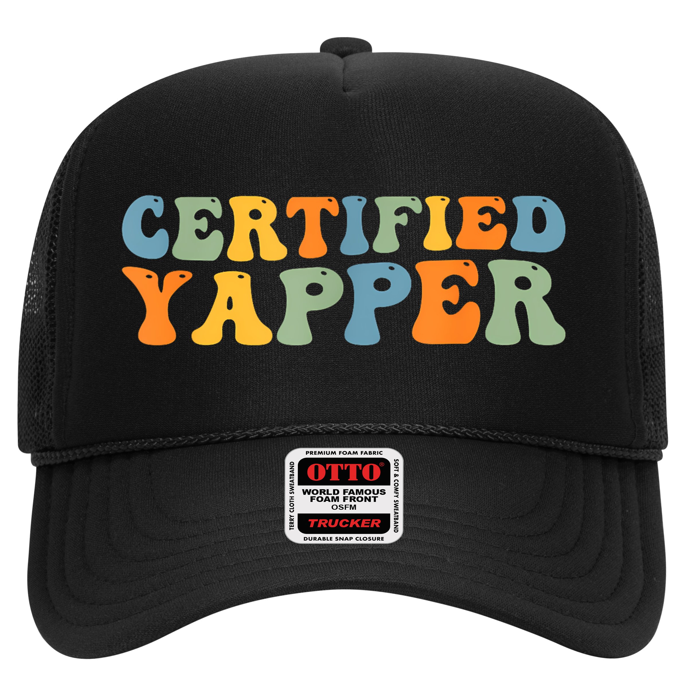Groovy Professional Yapper Funny Joke For Certified Yapper Hat