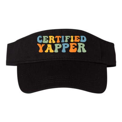 Groovy Professional Yapper Funny Joke For Certified Yapper Visor