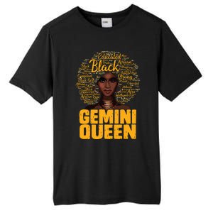 Gemini Queen Black Woman Afro Natural Hair African American Tall Fusion ChromaSoft Performance T-Shirt