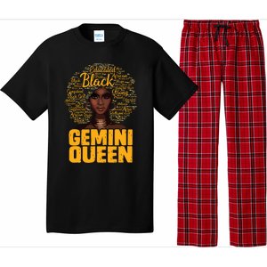 Gemini Queen Black Woman Afro Natural Hair African American Pajama Set