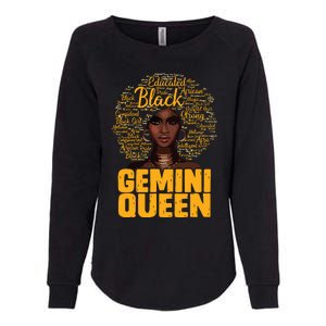 Gemini Queen Black Woman Afro Natural Hair African American Womens California Wash Sweatshirt