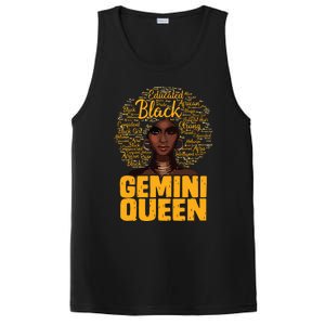 Gemini Queen Black Woman Afro Natural Hair African American PosiCharge Competitor Tank