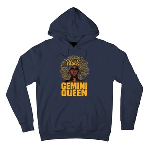 Gemini Queen Black Woman Afro Natural Hair African American Hoodie