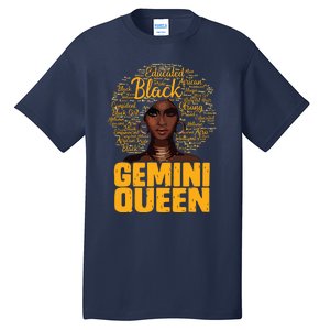 Gemini Queen Black Woman Afro Natural Hair African American Tall T-Shirt