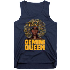 Gemini Queen Black Woman Afro Natural Hair African American Tank Top