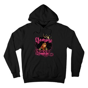 Gemini Queen Birthday Afro Black Zodiac Birthday Hoodie