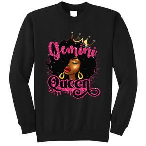 Gemini Queen Birthday Afro Black Zodiac Birthday Sweatshirt