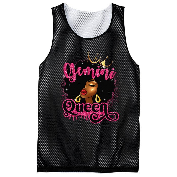 Gemini Queen Birthday Afro Black Zodiac Birthday Mesh Reversible Basketball Jersey Tank