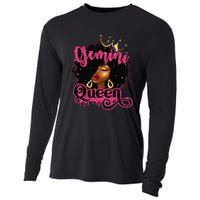 Gemini Queen Birthday Afro Black Zodiac Birthday Cooling Performance Long Sleeve Crew