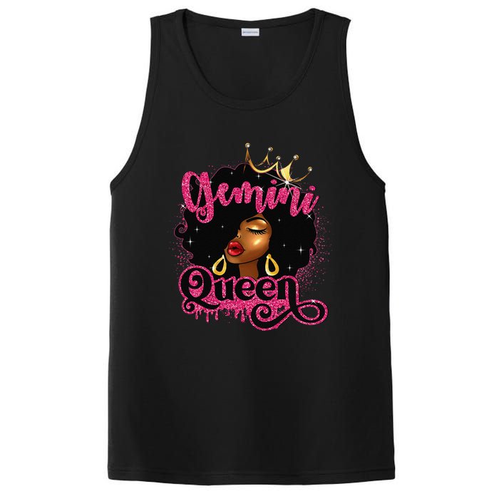 Gemini Queen Birthday Afro Black Zodiac Birthday PosiCharge Competitor Tank