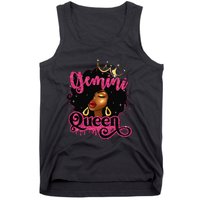 Gemini Queen Birthday Afro Black Zodiac Birthday Tank Top