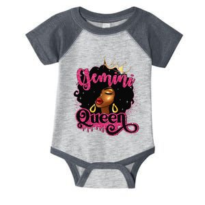 Gemini Queen Birthday Afro Black Zodiac Birthday Infant Baby Jersey Bodysuit