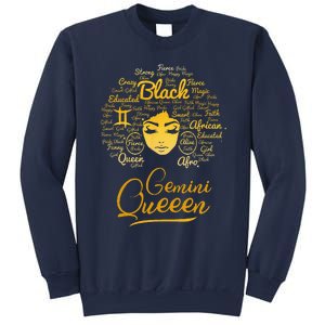 Gemini Queen Black Queen Birthday Gifts Zodiac Women Sweatshirt