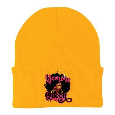 Gemini Queen Birthday Afro Girl Black Zodiac Birthday Knit Cap Winter Beanie