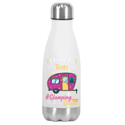 Glamping Queen Camping Grandma Gift Stainless Steel Insulated Water Bottle