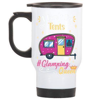 Glamping Queen Camping Grandma Gift Stainless Steel Travel Mug