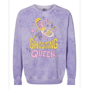 Ghosting Queen Cellphone Colorblast Crewneck Sweatshirt