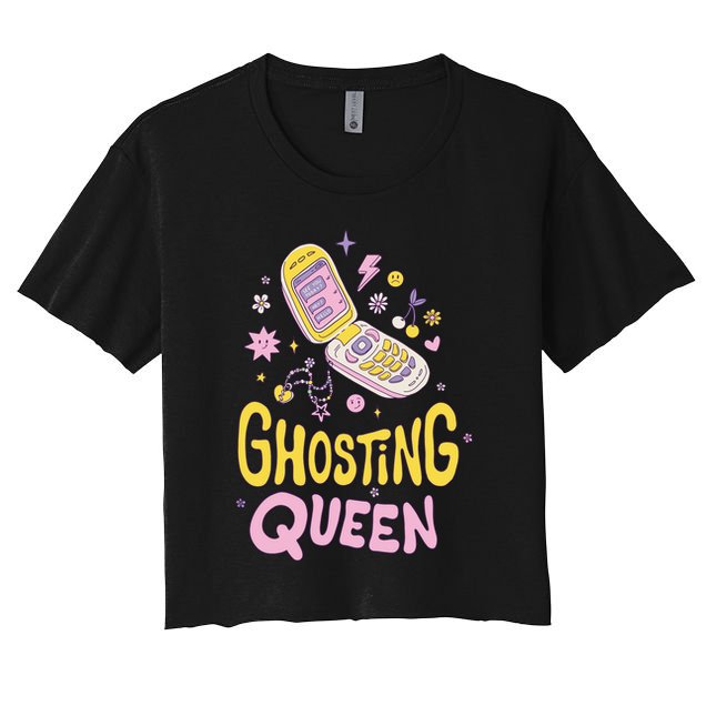 Ghosting Queen Cellphone Crop Top