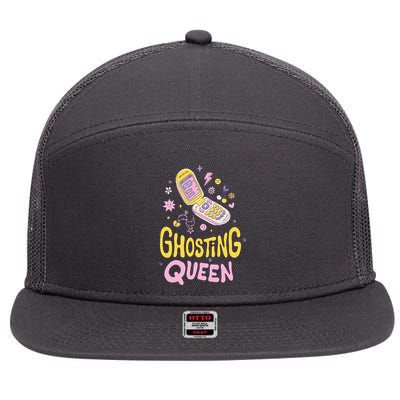 Ghosting Queen Cellphone 7 Panel Mesh Trucker Snapback Hat