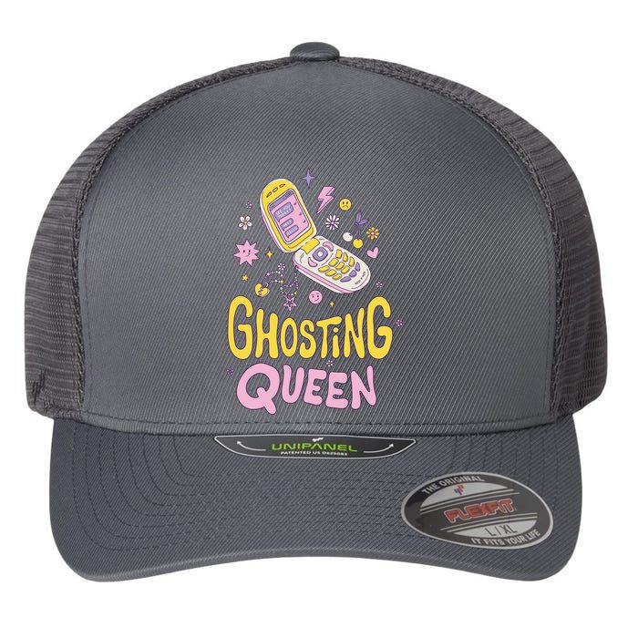 Ghosting Queen Cellphone Flexfit Unipanel Trucker Cap