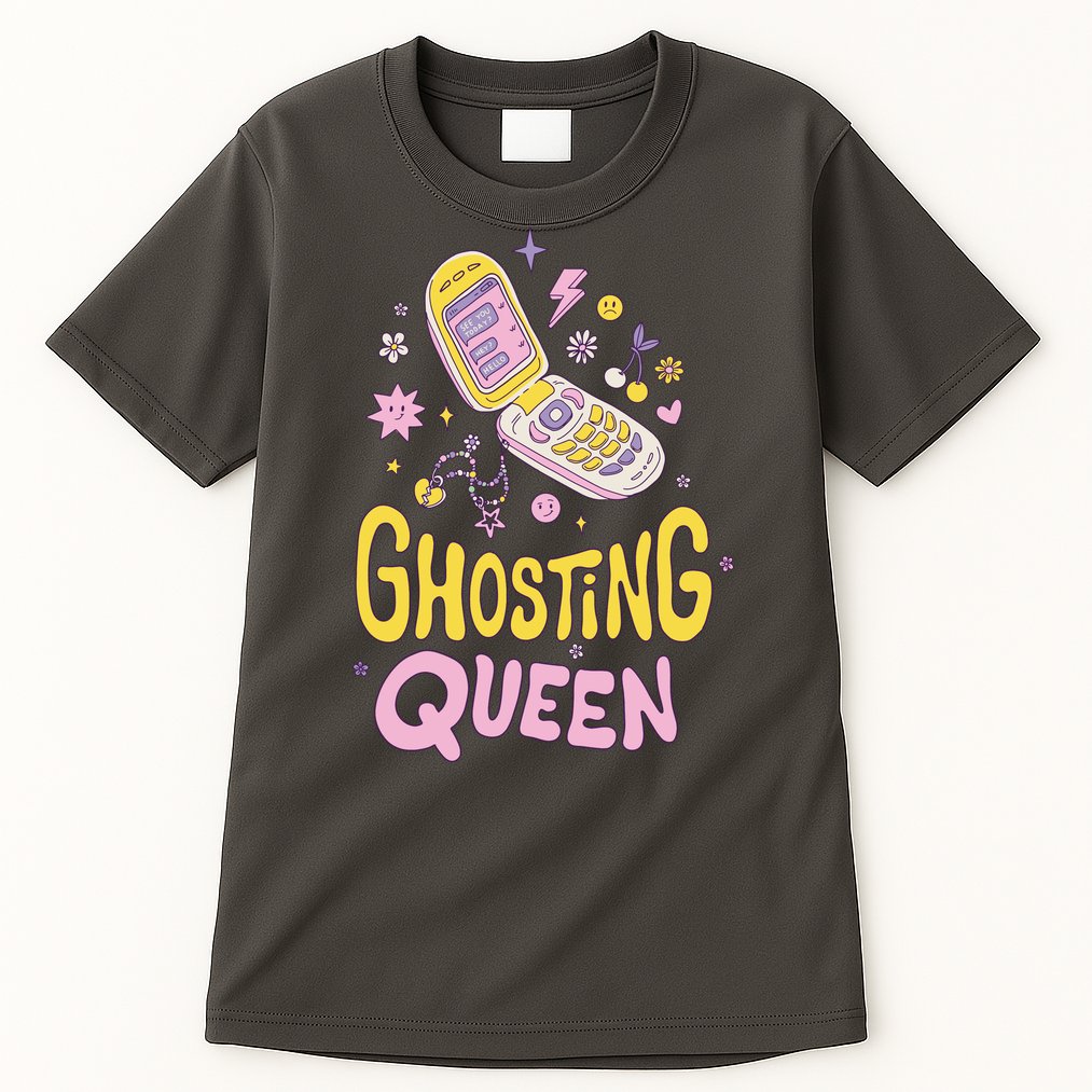 Ghosting Queen Cellphone Tall T-Shirt