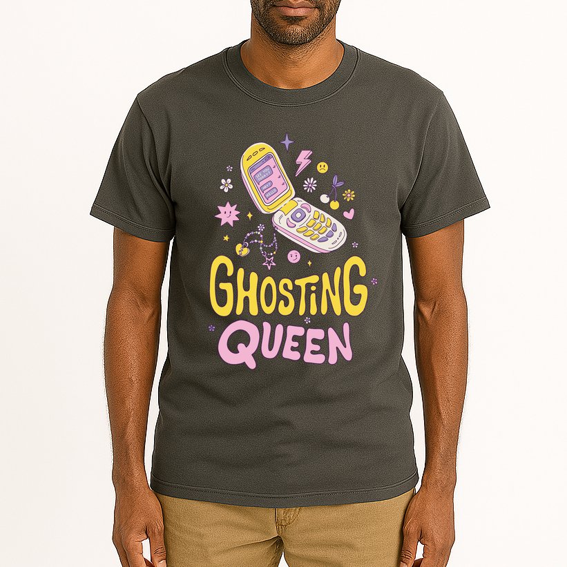 Ghosting Queen Cellphone Tall T-Shirt