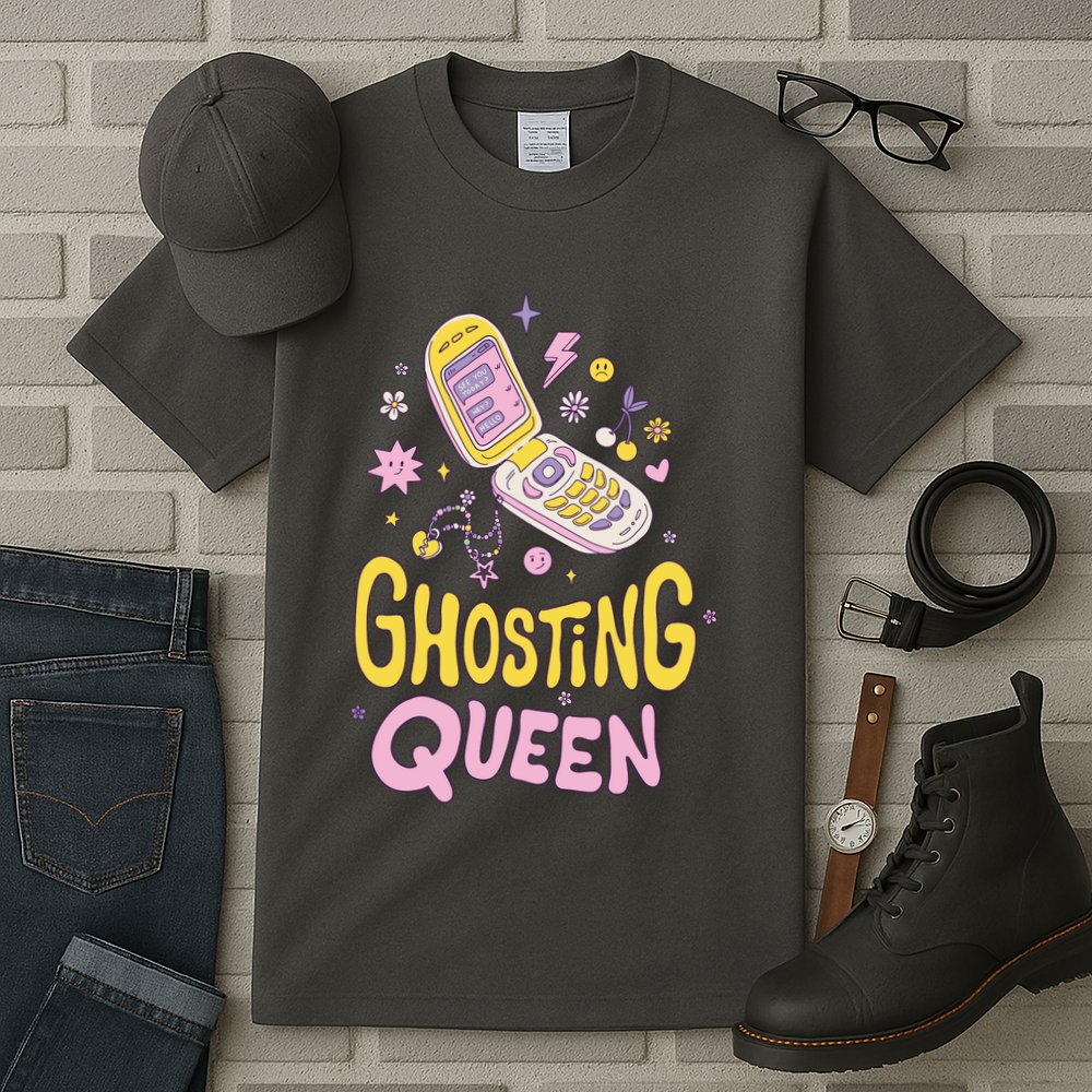 Ghosting Queen Cellphone Tall T-Shirt