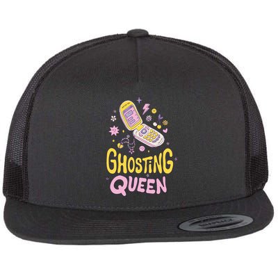 Ghosting Queen Cellphone Flat Bill Trucker Hat