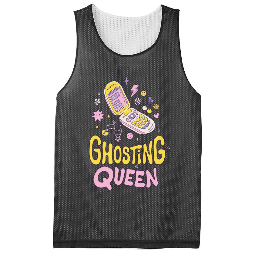 Ghosting Queen Cellphone Mesh Reversible Basketball Jersey Tank