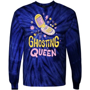 Ghosting Queen Cellphone Tie-Dye Long Sleeve Shirt