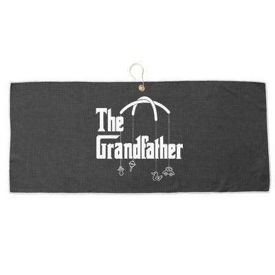 Grandfather Quote Design for Grandfathers Large Microfiber Waffle Golf Towel