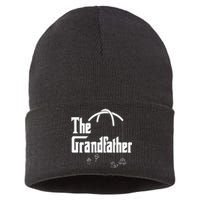 Grandfather Quote Design for Grandfathers Sustainable Knit Beanie