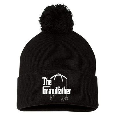 Grandfather Quote Design for Grandfathers Pom Pom 12in Knit Beanie