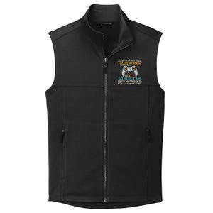 Gaming Quote Every Now And Then I Leave My Room Collective Smooth Fleece Vest