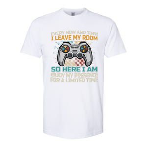 Gaming Quote Every Now And Then I Leave My Room Softstyle CVC T-Shirt