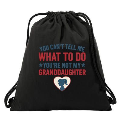 Granddaughter Quote for Father's Day Gifts Drawstring Bag