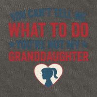 Granddaughter Quote for Father's Day Gifts Cotton Canvas Backpack