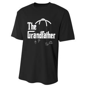 Grandfather Quote Funny Design For Grandpas Performance Sprint T-Shirt