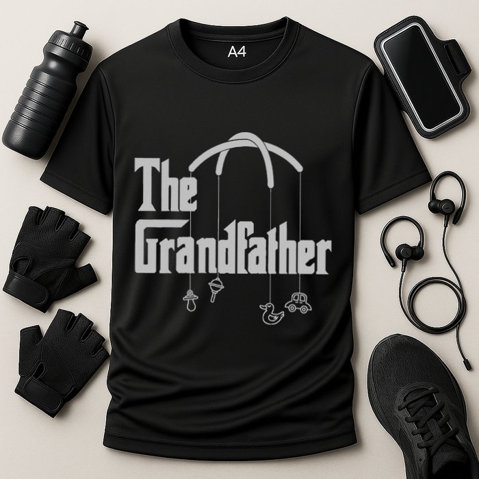 Grandfather Quote Funny Design For Grandpas Cooling Performance Crew T-Shirt