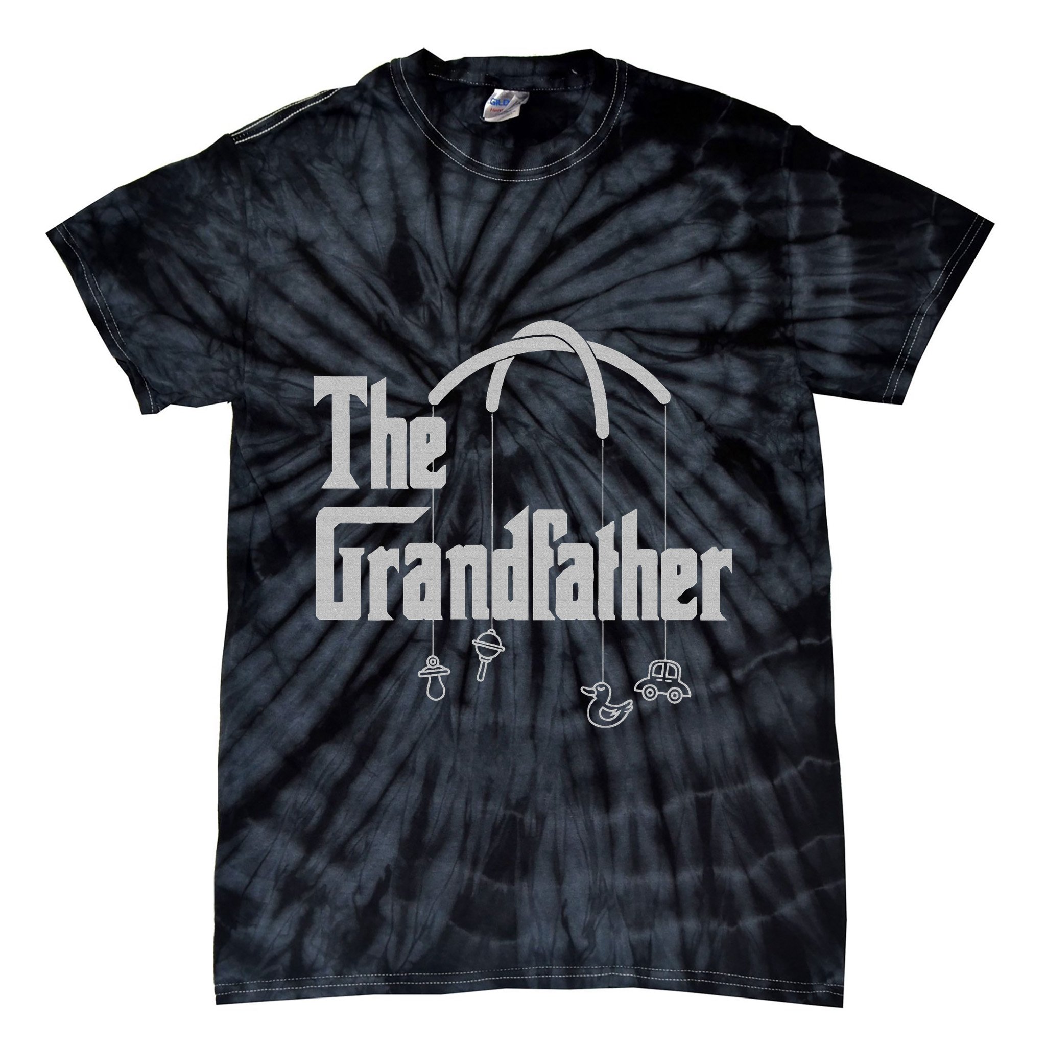 Grandfather Quote Funny Design For Grandpas Tie-Dye T-Shirt