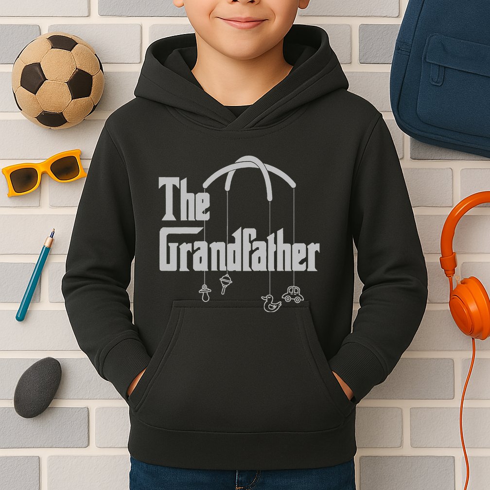 Grandfather Quote Funny Design For Grandpas Kids Hoodie